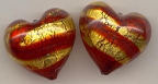 Grande Hearts, Red Swirls & Gold Foil